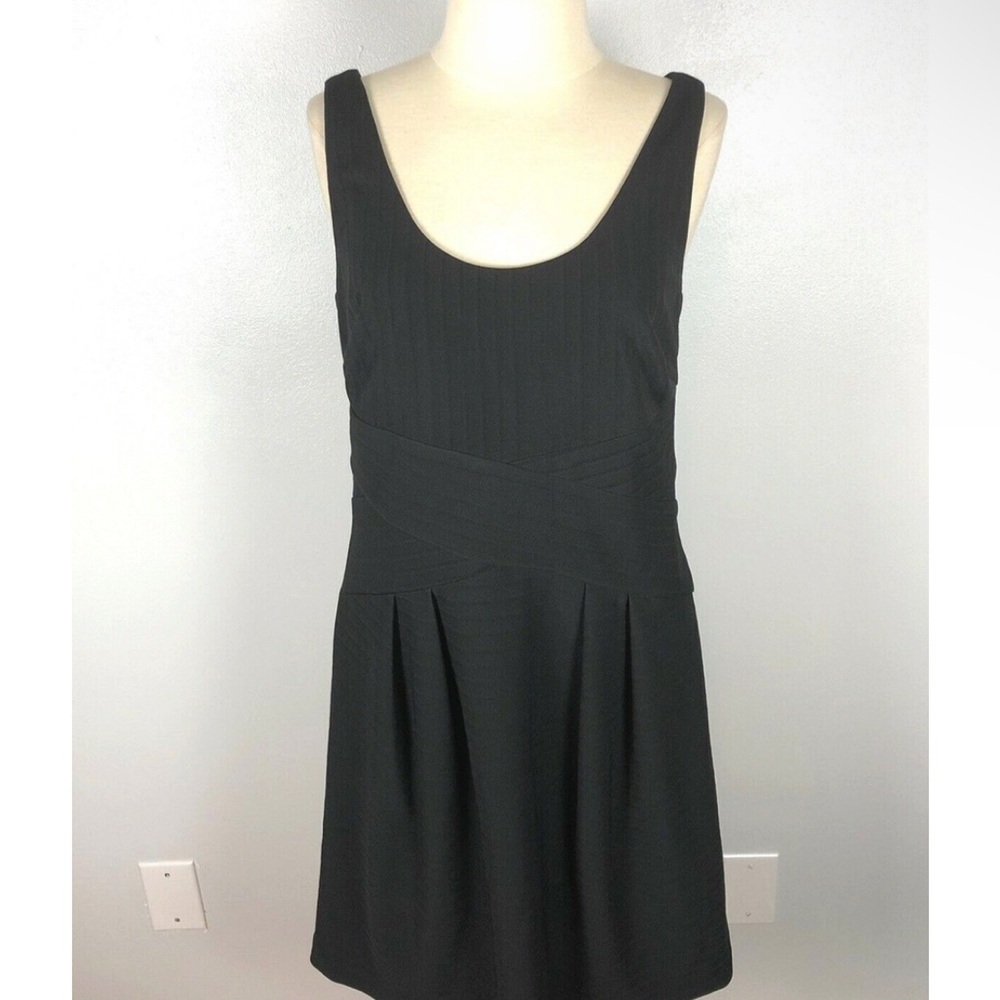 Ann Taylor Classic Black Sleeveless Dress Empire Waist Above Knee Sz 10